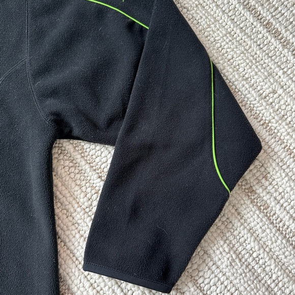 Arctic Cat Wear Fleece Jacket Mens Large Black Onyx 1/4 Zip Sweater Pullover - Picture 8 of 16